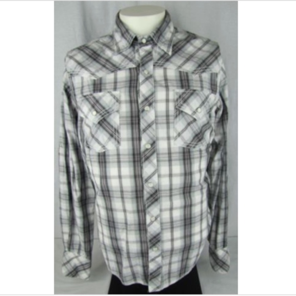 Supply Company USA Tops - Supply Company Womens M Pearl Snap Plaid Shirt